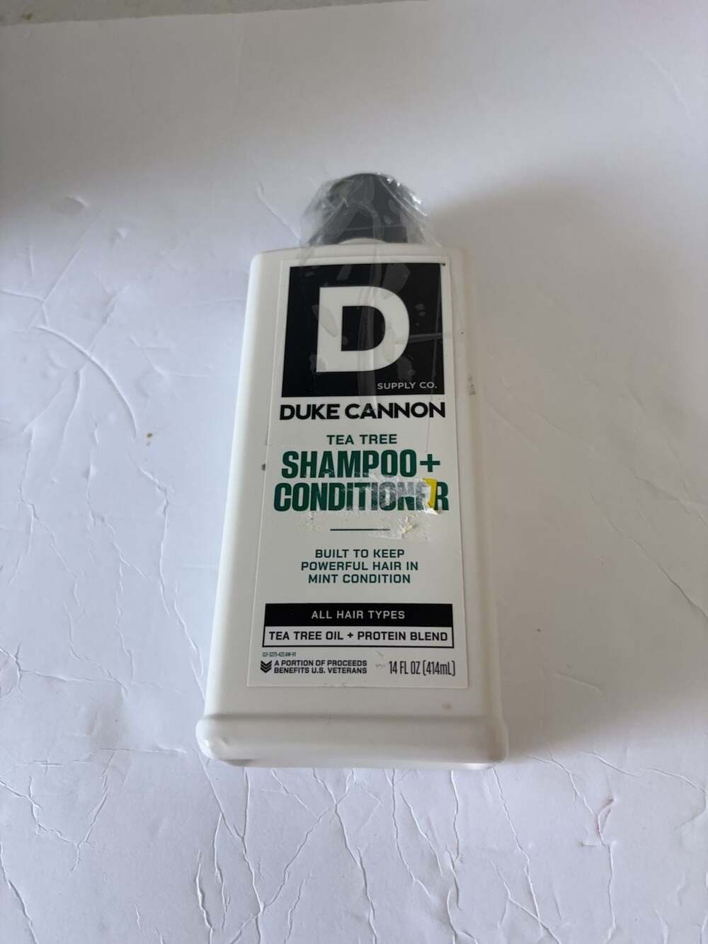 Duke Cannon Supply Co. 2-in-1 Tea Tree Shampoo Conditioner 14 oz NEW